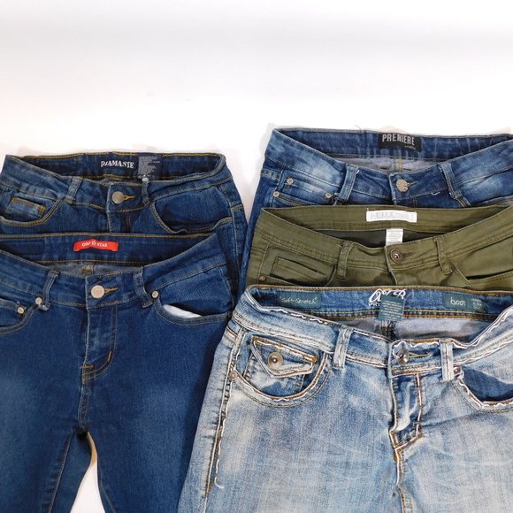 Pants - 5 Pairs Jeans for Juniors Size 5 CL3016 0220